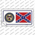 Confederate Flag Mississippi Seal Novelty Sticker Decal Small