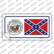 Confederate Flag Arkansas Seal Novelty Sticker Decal Small