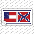 Confederate Robert E Lee Flag Novelty Sticker Decal Small