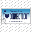 I Love Connecticut Novelty Sticker Decal Small