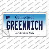 Greenwich Connecticut Novelty Sticker Decal Small