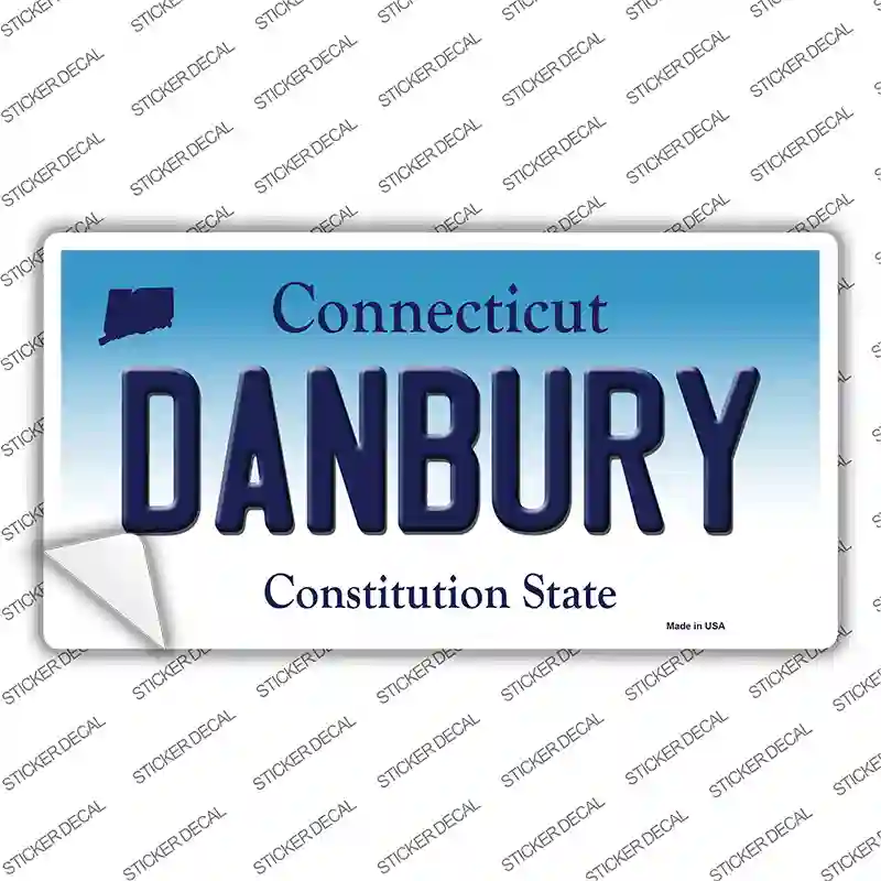 Danbury Connecticut Novelty Sticker Decal Small