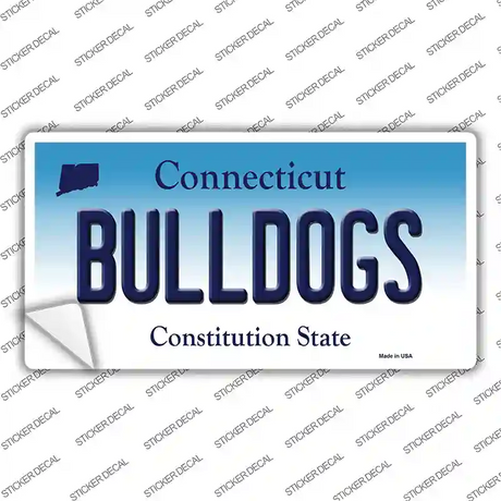 Bulldogs Connecticut Novelty Sticker Decal Small