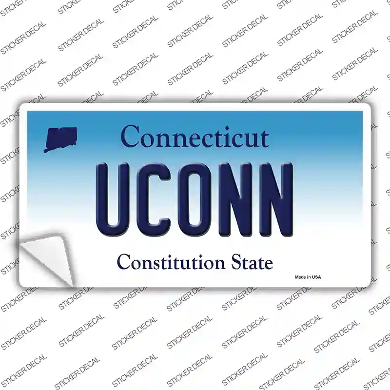 UConn Connecticut Novelty Sticker Decal Small