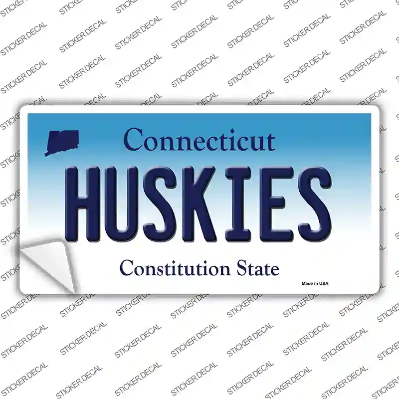 Huskies Connecticut Novelty Sticker Decal Small