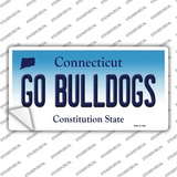 Go Bulldogs Connecticut Novelty Sticker Decal Small