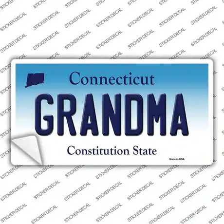 Grandma Connecticut Novelty Sticker Decal Small