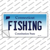 Fishing Connecticut Novelty Sticker Decal Small