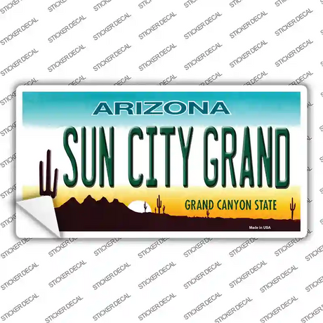 Sun City Grand Arizona Novelty Sticker Decal Small