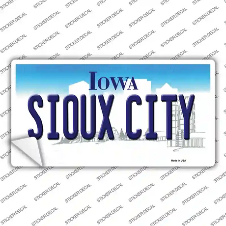 Sioux City Iowa Novelty Sticker Decal Small