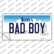 Bad Boy Iowa Novelty Sticker Decal Small