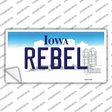 Rebel Iowa Novelty Sticker Decal Small