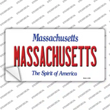 Massachusetts Novelty Sticker Decal Small