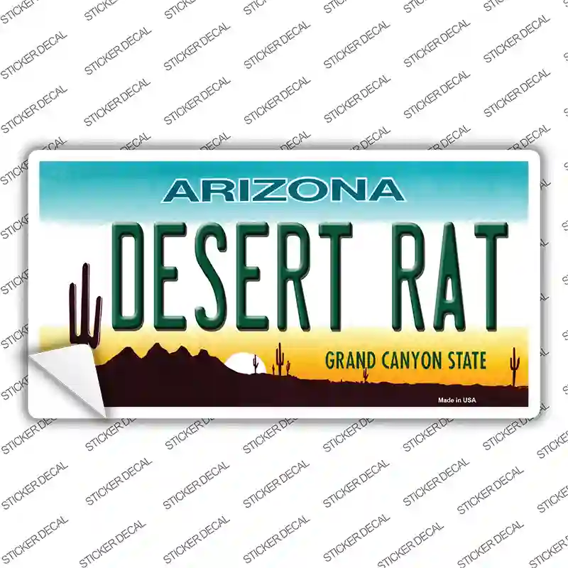 Desert Rat Arizona Novelty Sticker Decal