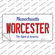 Worcester Massachusetts Novelty Sticker Decal Small