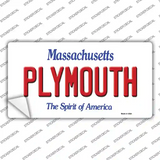 Plymouth Massachusetts Novelty Sticker Decal Small