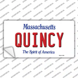 Quincy Massachusetts Novelty Sticker Decal Small