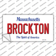 Brockton Massachusetts Novelty Sticker Decal Small