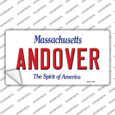 Andover Massachusetts Novelty Sticker Decal Small