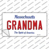 Grandma Massachusetts Novelty Sticker Decal Small