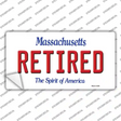 Retired Massachusetts Novelty Sticker Decal Small