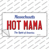 Hot Mama Massachusetts Novelty Sticker Decal Small