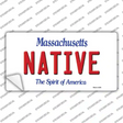 Native Massachusetts Novelty Sticker Decal Small