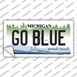 Go Blue Michigan Novelty Sticker Decal Small