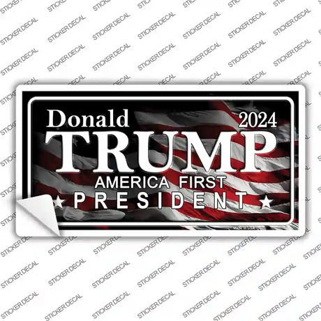 America First Trump Novelty Sticker Decal Small