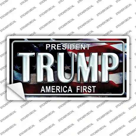 Trump America First Novelty Sticker Decal Small