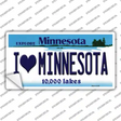 I Love Minnesota Novelty Sticker Decal Small