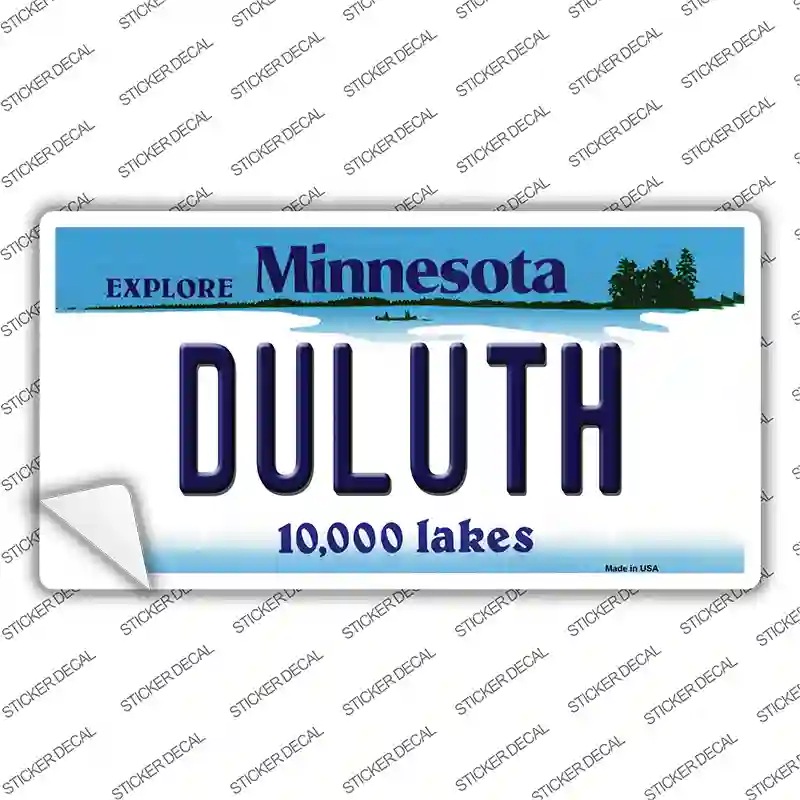 Duluth Minnesota State Novelty Sticker Decal Small