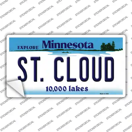 St Cloud Minnesota State Novelty Sticker Decal Small