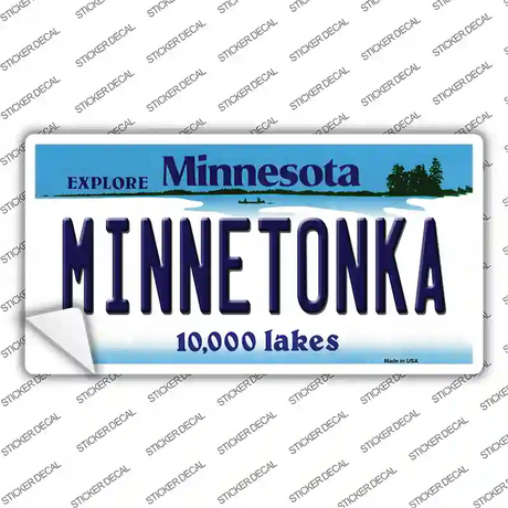 Minnetonka Minnesota State Novelty Sticker Decal Small