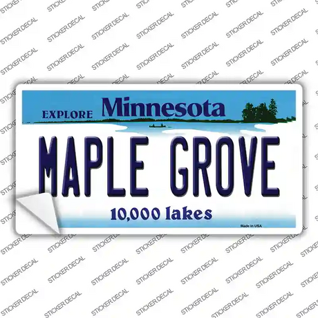 Maple Grove Minnesota State Novelty Sticker Decal Small