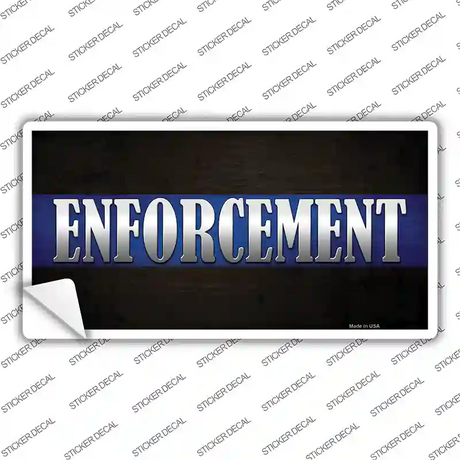 Enforcement Novelty Sticker Decal Small