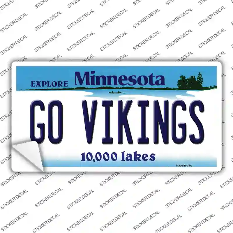 Go Vikings Minnesota Novelty Sticker Decal Small