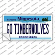 Go Timberwolves Minnesota State Novelty Sticker Decal Small