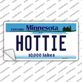 Hottie Minnesota State Novelty Sticker Decal Small