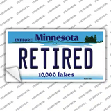 Retired Minnesota State Novelty Sticker Decal Small