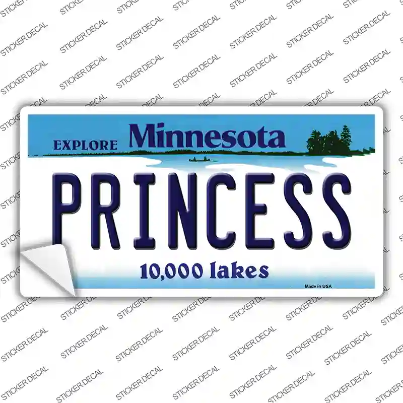 Princess Minnesota State Novelty Sticker Decal Small