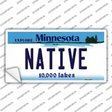 Native Minnesota State Novelty Sticker Decal Small