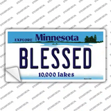 Blessed Minnesota State Novelty Sticker Decal Small