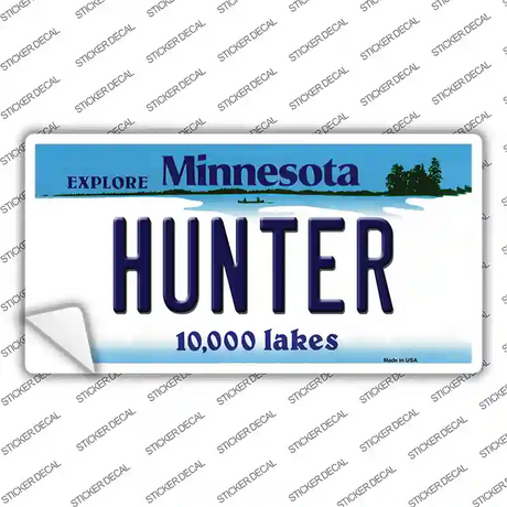 Hunter Minnesota State Novelty Sticker Decal Small