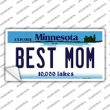 Best Mom Minnesota State Novelty Sticker Decal Small