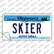 Skier Minnesota State Novelty Sticker Decal Small