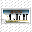 N Joy MT Montana State Novelty Sticker Decal Small