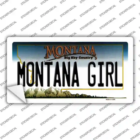 Montana Girl State Novelty Sticker Decal Small