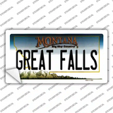 Great Falls Montana State Novelty Sticker Decal Small