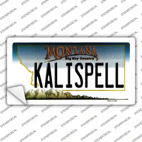 Kalispell Montana State Novelty Sticker Decal Small